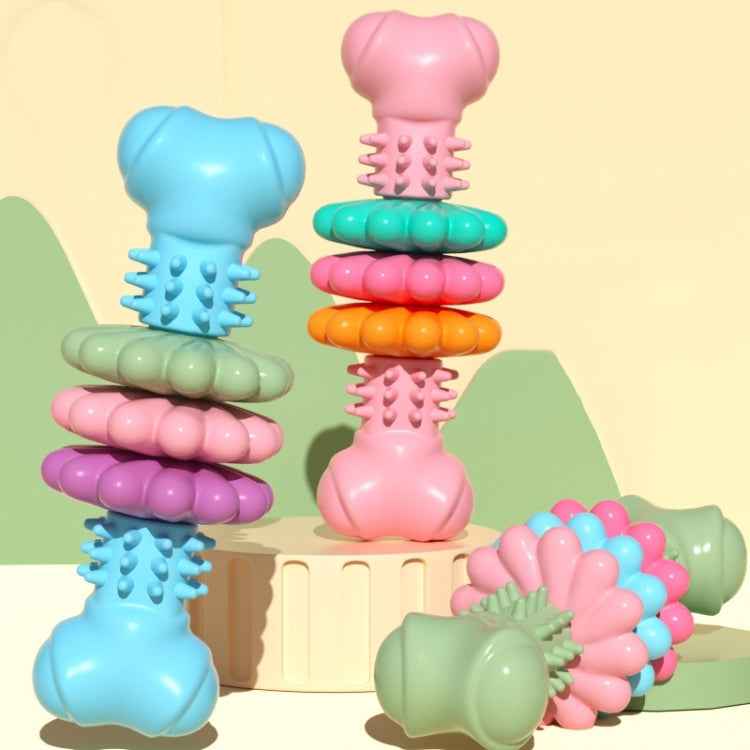 BG5056 TPR Pet Chewing Toys Bone Shape Dog Teething Stick, BG5056 (Blue), BG5056 (Pink), BG5056 ( Green)