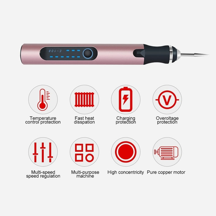 E108 38pcs/set Portable 2.35MM Chuck Mini Electric Drill Pen