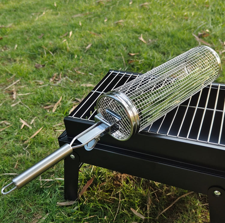 Upgrade With Handle BBQ Cage Stainless Steel  Barbecue Basket