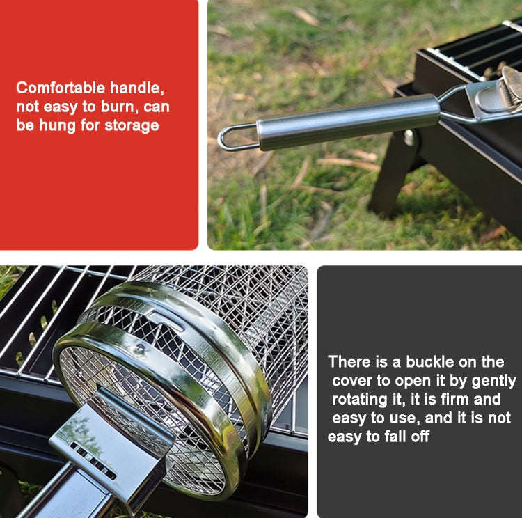 Upgrade With Handle BBQ Cage Stainless Steel  Barbecue Basket