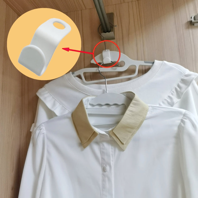 50pcs Hanger Connecting Hooks Household Superimposed Hooks