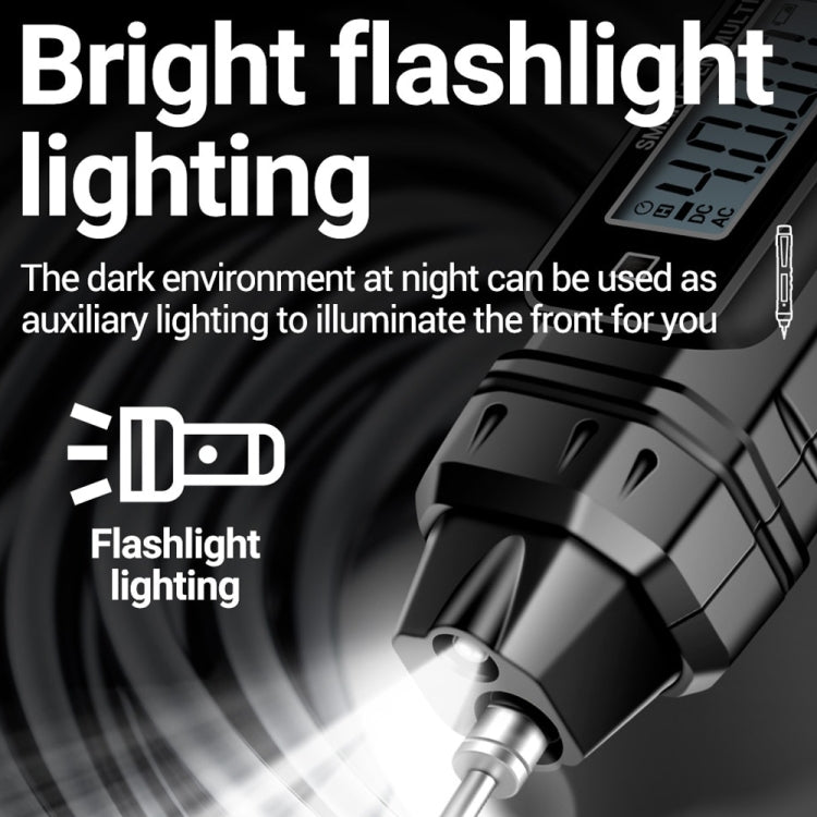 Electrician Induction Test Pen Fully Intelligent Anti-burning High-precision Digital Universal Meter