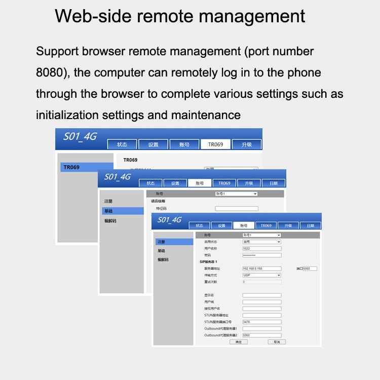 S01 Smart VOIP Network Phone 4G Full Netcom SIP Audio ConferenceBusiness Office Wireless Fixed Landline, S01