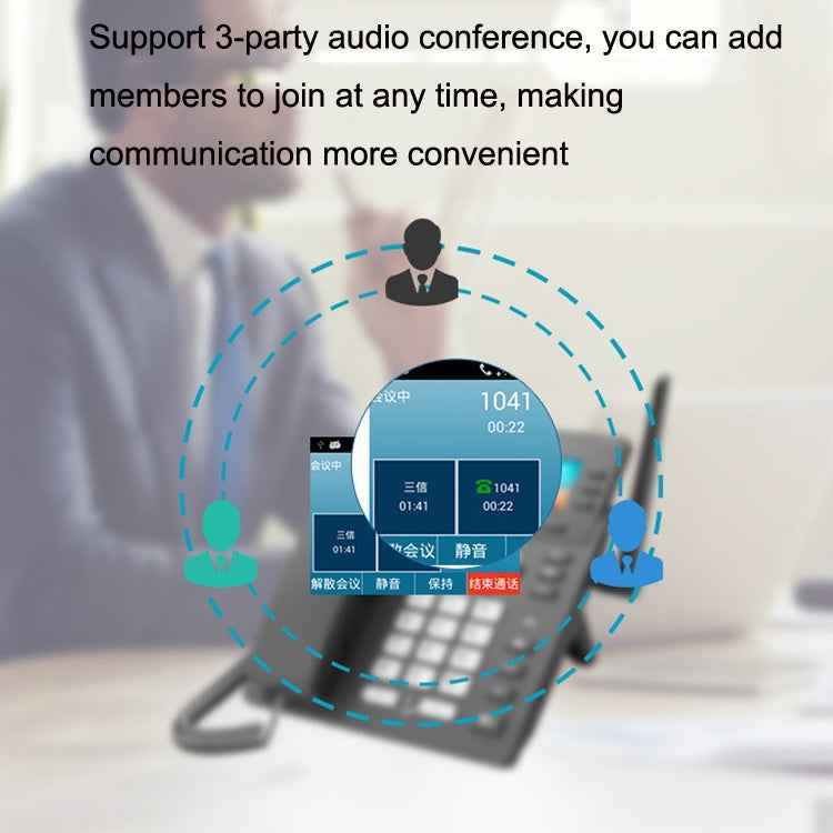 S01 Smart VOIP Network Phone 4G Full Netcom SIP Audio ConferenceBusiness Office Wireless Fixed Landline, S01
