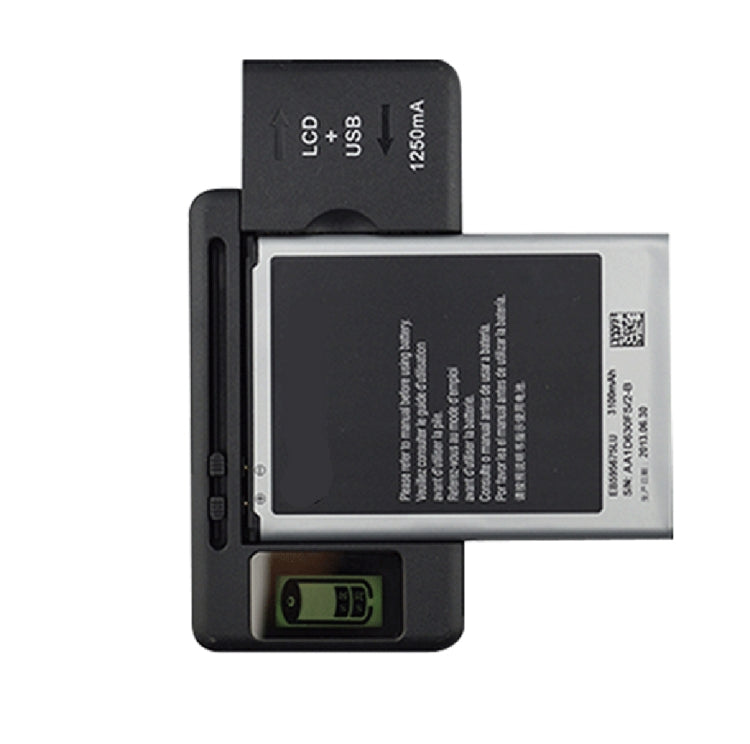 SS-5 Universal Cell Phone Battery Charger With USB Output & LCD Display, US Plug