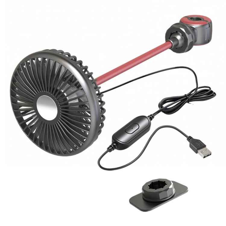 F508 Car Rear Seat USB Air Speed Adjustable Hose Fan, F508