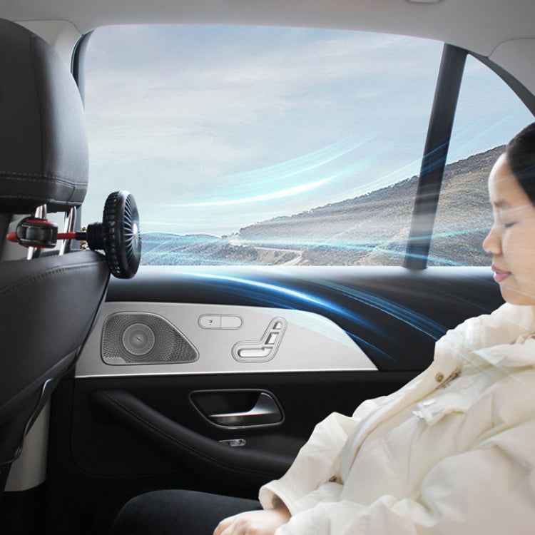 F508 Car Rear Seat USB Air Speed Adjustable Hose Fan, F508