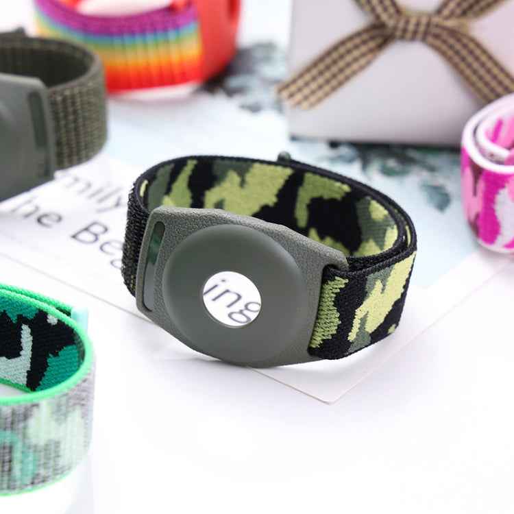 For AirTag Anti-Lost Device Case Locator Nylon Loop Watch Strap Wrist Strap