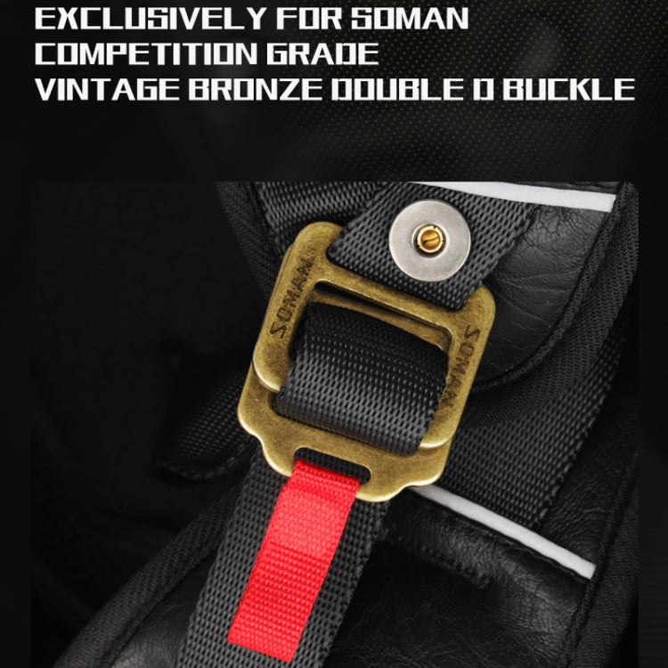 SOMAN Motorcycle Half Helmet Adjustable Helmet With Inner Mirror