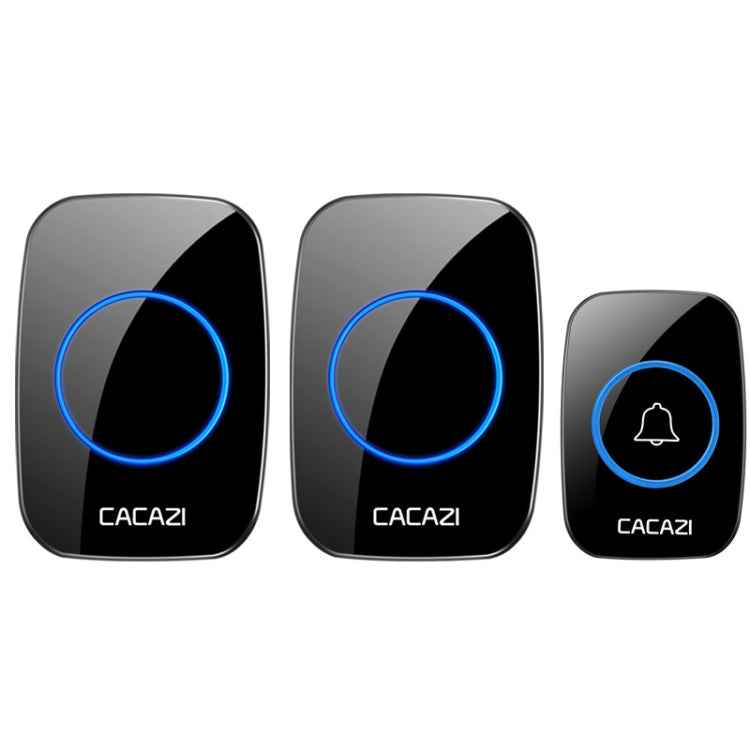 CACAZI A10DC 1 To 2 Battery Type Home Smart Waterproof Electronic Wireless Doorbell, Built-in battery