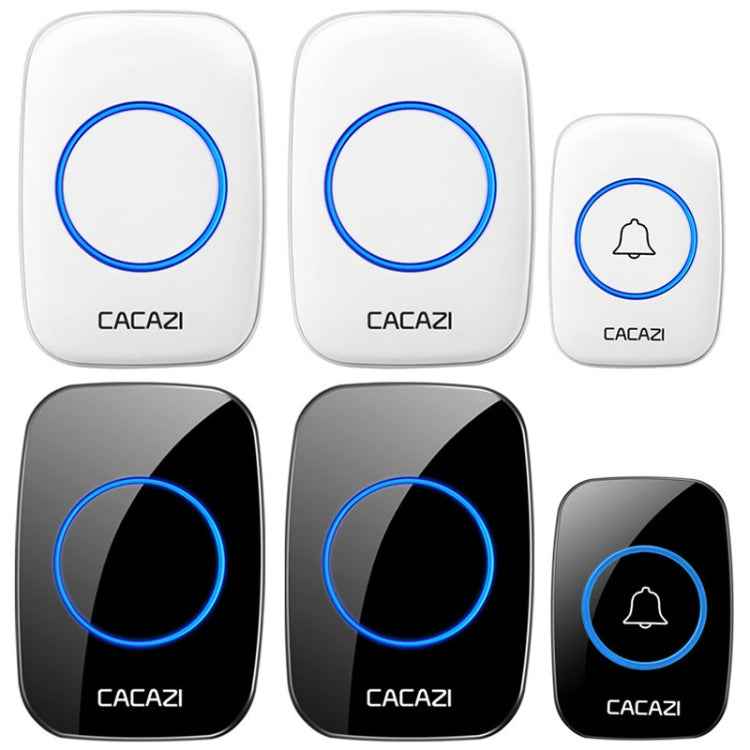 CACAZI A10DC 1 To 2 Battery Type Home Smart Waterproof Electronic Wireless Doorbell, Built-in battery