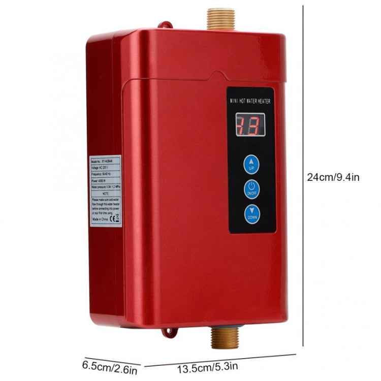 Electric Water Heater With Remote Control Adjustable Temperate, US Plug 3000W, UK Plug 3000W, EU Plug 4000W, AU Plug 4000W