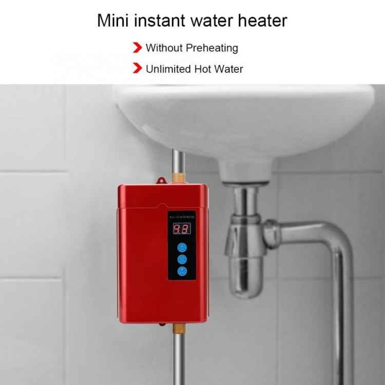 Electric Water Heater With Remote Control Adjustable Temperate, US Plug 3000W, UK Plug 3000W, EU Plug 4000W, AU Plug 4000W