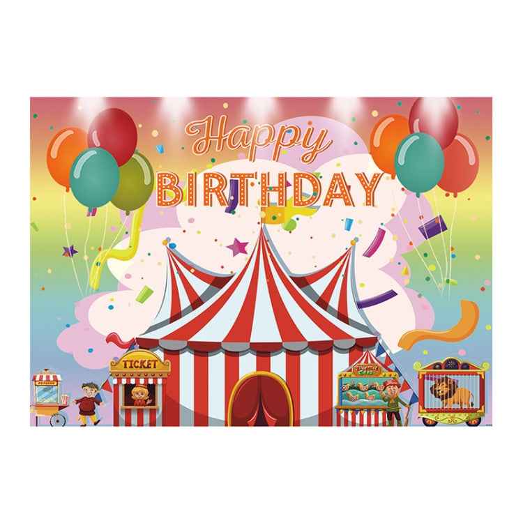 Children Birthday Background Cloth Carnival Gay Party Birthday Theme Background Banner Circus Background Hanging Flag, 150x100cm, 180x120cm, 210x150cm