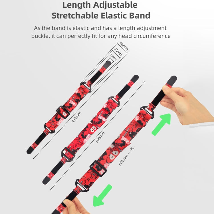 Sunnylife TD487 For DJI Avata / FPV Goggles V2 Color Headband Fixed Elastic Strap