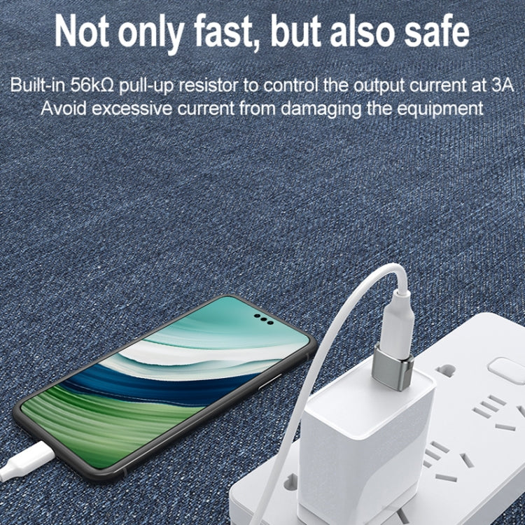 USB 2.0 Male To USB-C / Type-C Female Adapter, Support Charging & Transmission Data