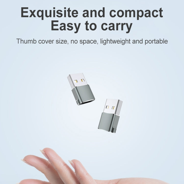 USB 2.0 Male To USB-C / Type-C Female Adapter, Support Charging & Transmission Data