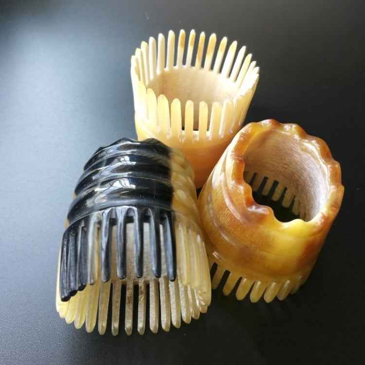 Cylindrical Horn Comb Short Shampoo Brush, Color Random Delivery, Brush