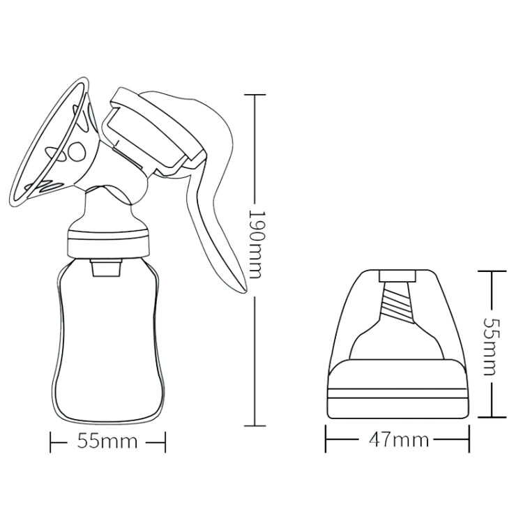 Adjustable Force Breast Pump 2 in 1 Manual Breast Pump Maternity Products