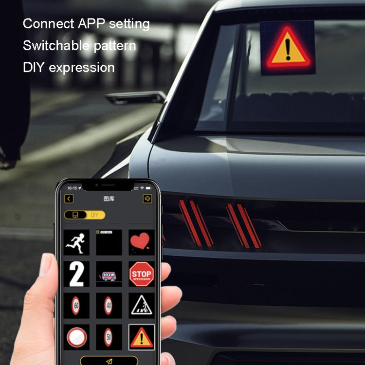 LED Dynamic Emoticon Car Display Screen 5V USB Interface