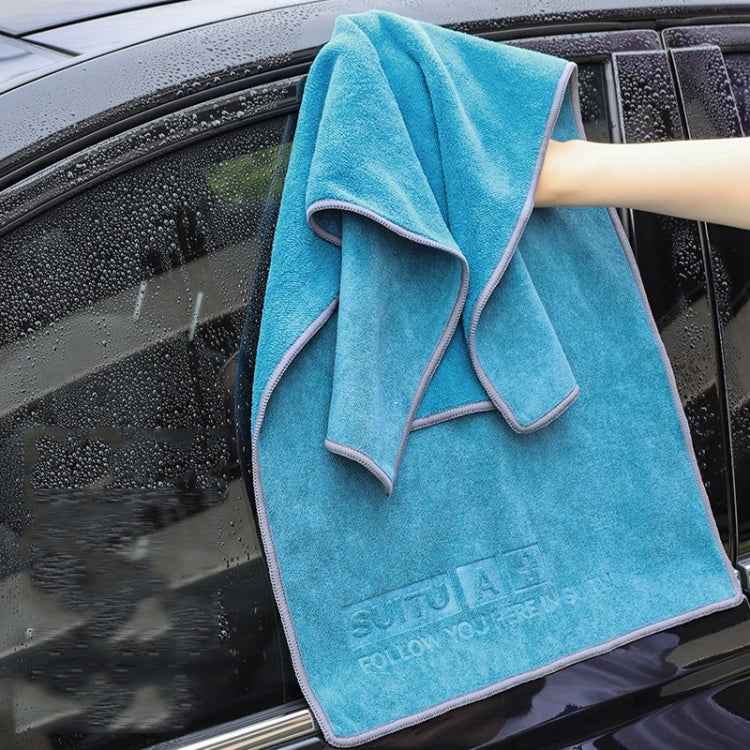 SUITU Microfiber Cleaning Cloth Car Cleaning Towel Thicken Highly Absorbent Cleaning Rag, 43 x 43cm, 35 x 75cm, 60 x 160cm, 60 x 180cm