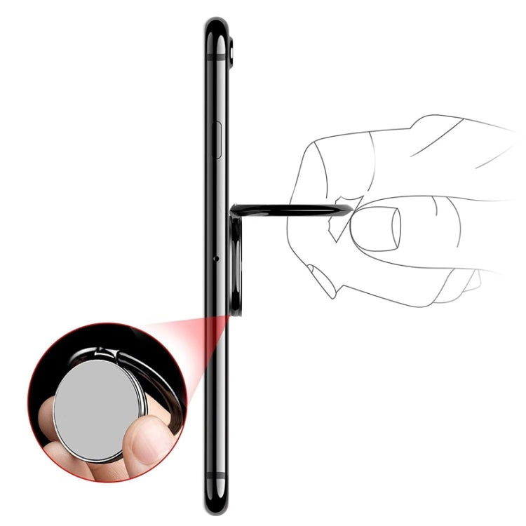 Full Metal Bracket 360 Degree Rotating Magnetic Phone Ring Buckle