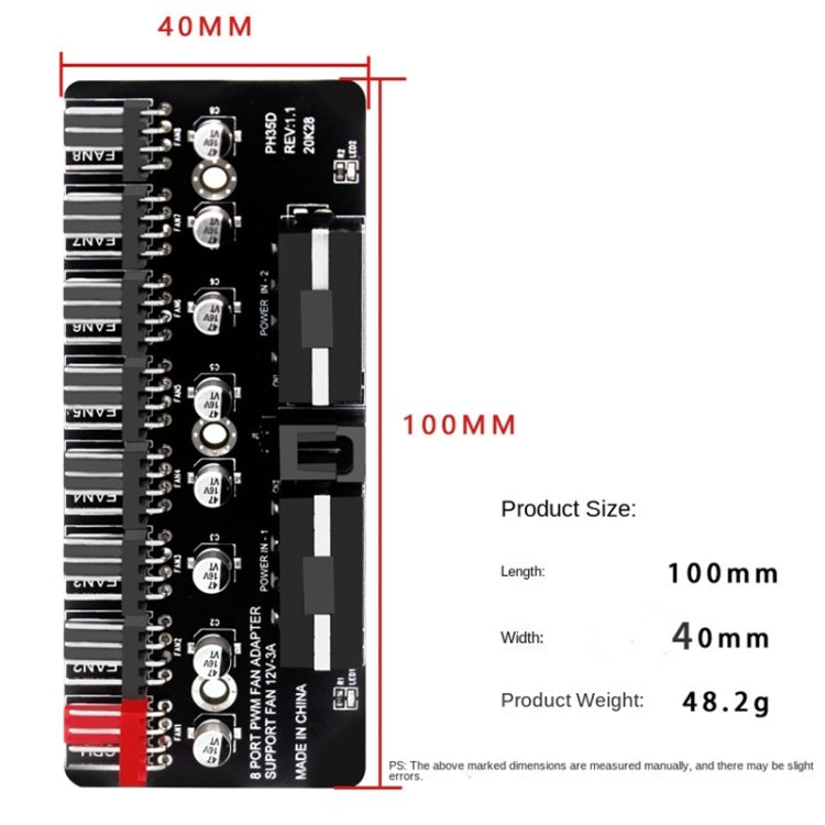 PWM Fan Hub Computer CPU Fan Extender