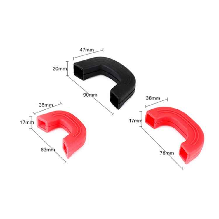 Silicone Anti Scalding Pot Handle, Black Small, Black Medium, Black Large, Red Small, Red Medium, Red Large