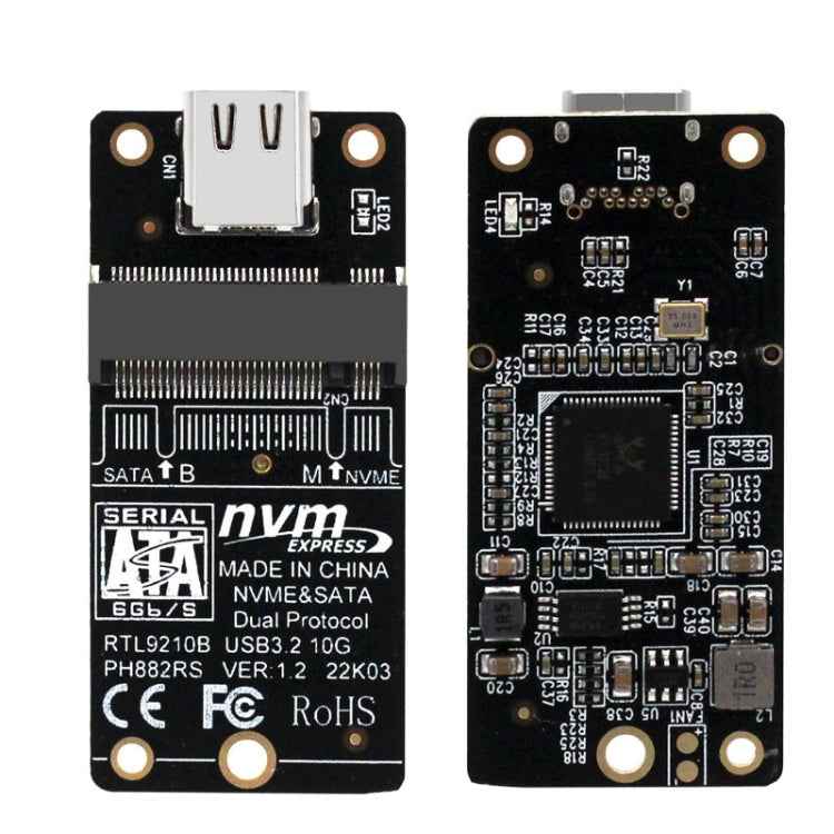 M.2 NVME Hard Disk Box Transfer Card RTL9210B Chip Type-C / USB-C USB3.1 Gen2 10Gbps