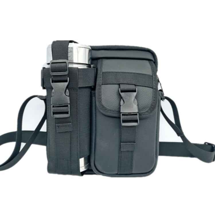 8 Inch Leather Shoulder Mobile Phone Messenger Bag Casual Water Bottle Bag