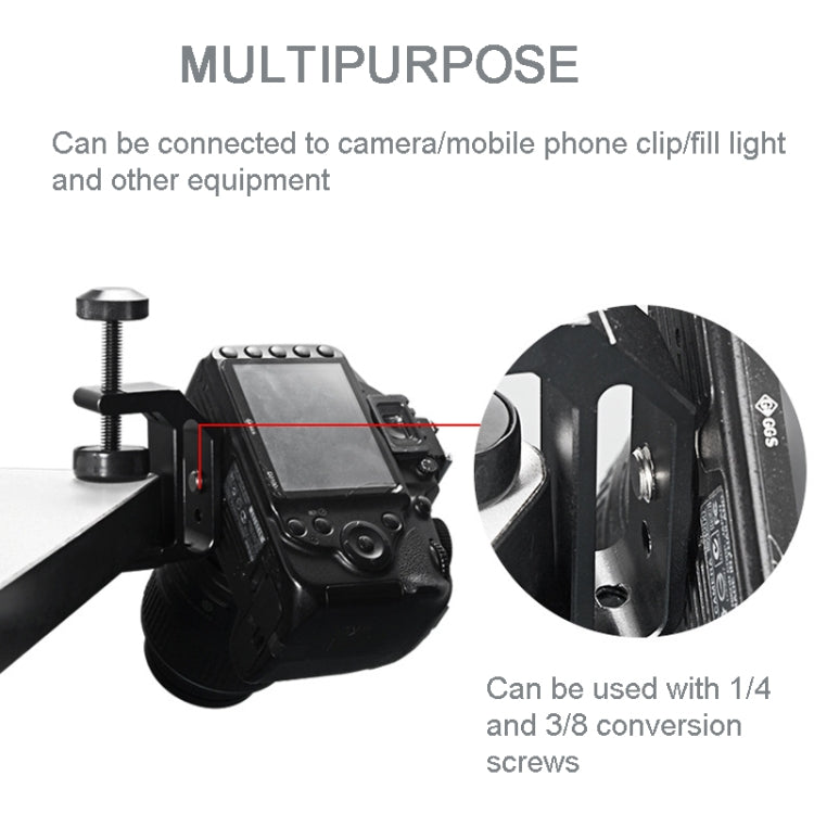 BEXIN WN-38 Universal C-Clamp With 1/4-Inch & 3/8-Inch Hole For Tables Desk Mount