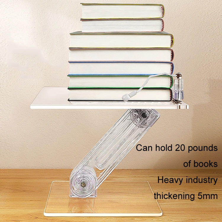 Student Desktop Reading Rack Transparent Acrylic Tablet Stand