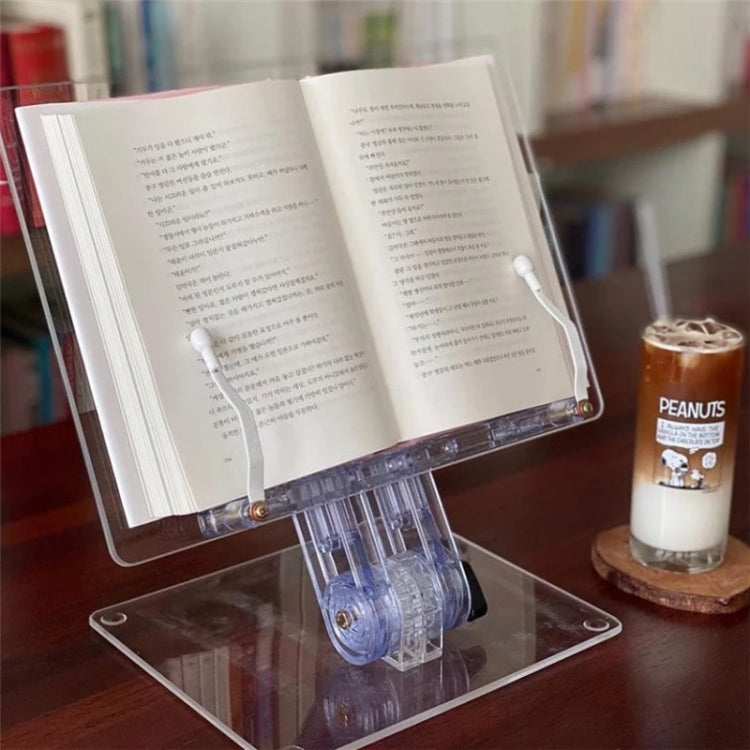 Student Desktop Reading Rack Transparent Acrylic Tablet Stand