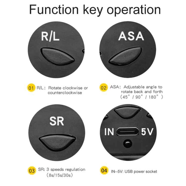 2 In 1 Charging Turntable Rotary Jewelry Live Shooting Display Stand, Charging Black Button, Charging White Button, Charging Black Remote Control, Charging White Remote Control