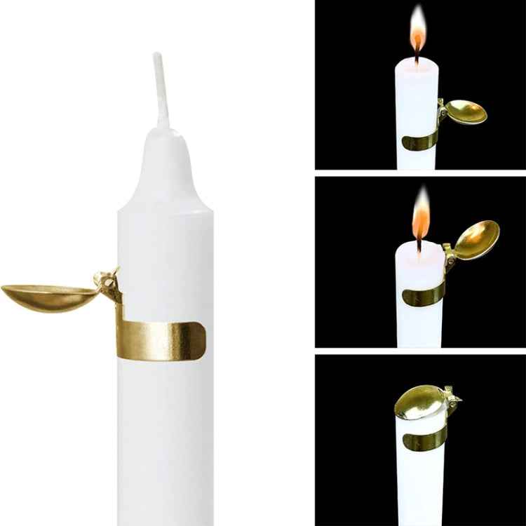 Automatic Candle Extinguisher Metal Candle Extinguishing Fire Clamp Candle Extinguisory Cover, Automatic Candle Extinguisher Gold, Automatic Candle Extinguisher Silver