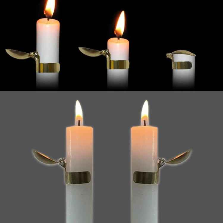 Automatic Candle Extinguisher Metal Candle Extinguishing Fire Clamp Candle Extinguisory Cover, Automatic Candle Extinguisher Gold, Automatic Candle Extinguisher Silver