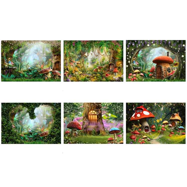 150 X 210cm Fantasy Forest Photography Background Cloth Cartoon Kids Party Decoration Backdrop
