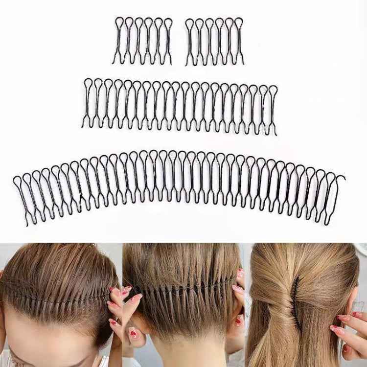 Hair-Fixed Hairpin Headband Hair Accessories Round Hairstyle Invisible Comb, A, B, C, D, E