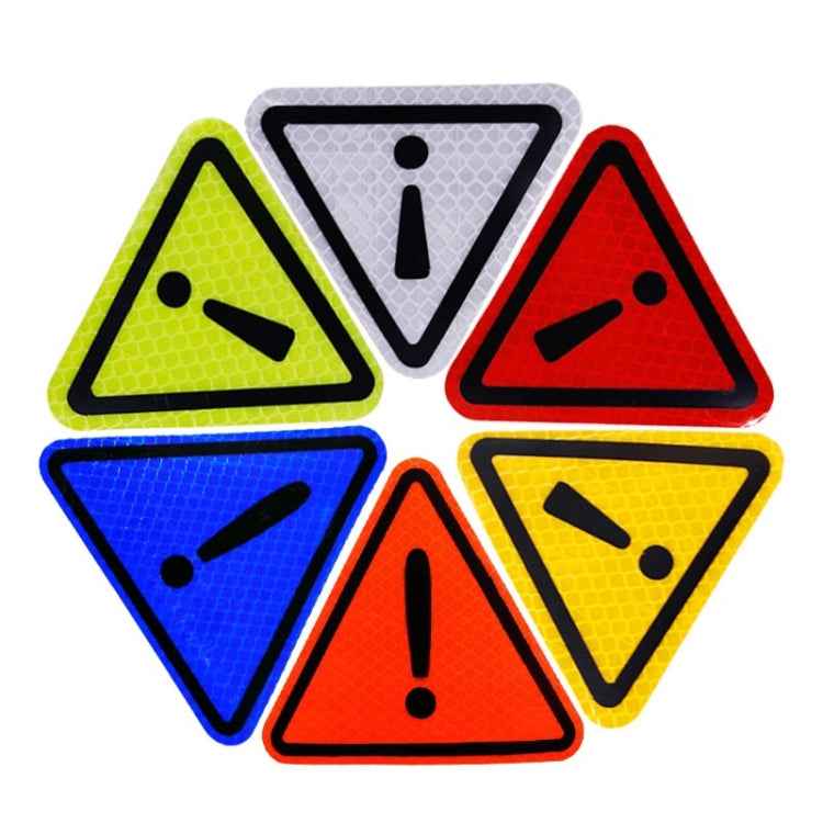 Car Tail Triangle Reflective Stickers Safety Warning Danger Signs Car Stickers