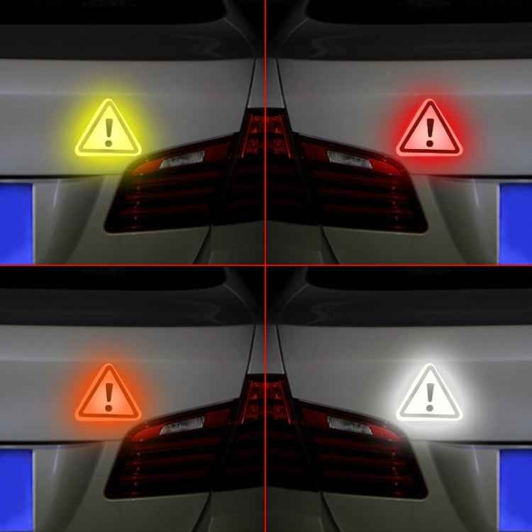 Car Tail Triangle Reflective Stickers Safety Warning Danger Signs Car Stickers