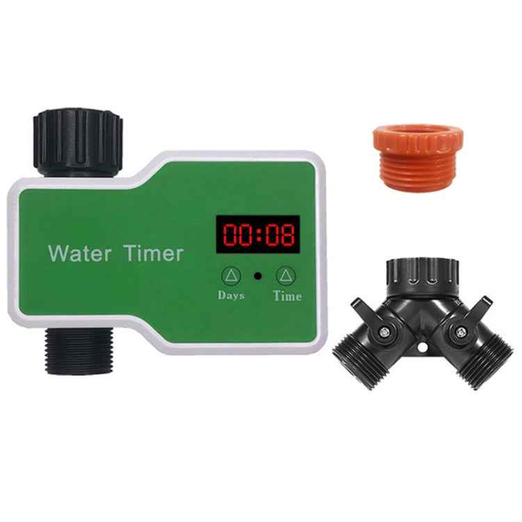 Irrigation System Intelligent Controller Automatic Timed Watering Device, 1 Water Outlet, 2 Water Outlet, 10m 10sets Hanging Spray Sprinklers, 10m 10sets Ground Plug Dual-use Suit, 20m 20sets Hanging Spray Nozzles, 20m 20sets Ground Plug Dual-use Suit