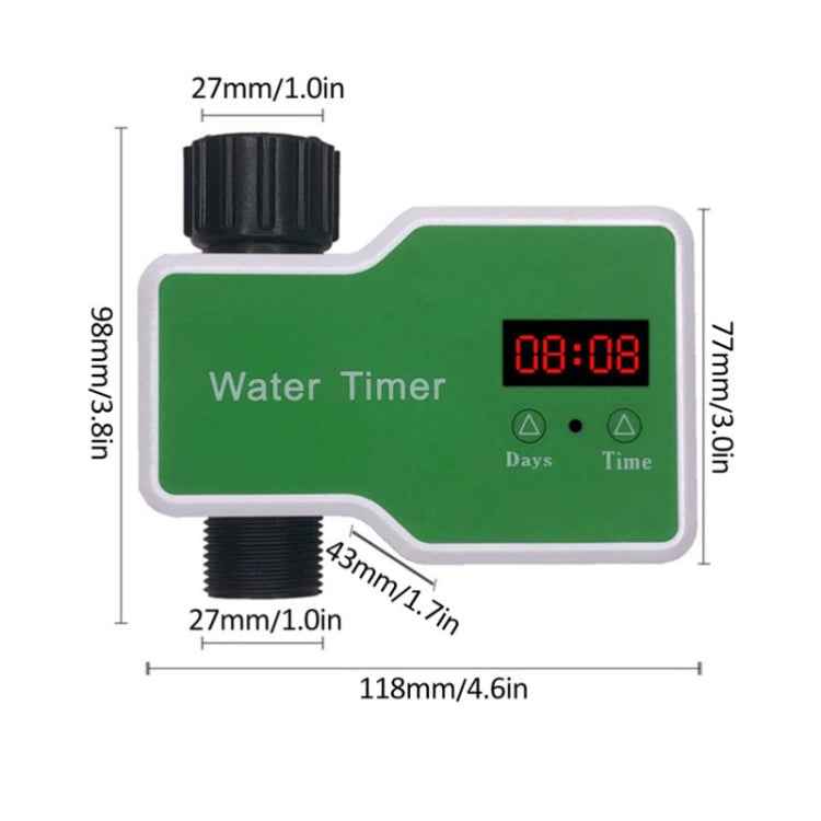 Irrigation System Intelligent Controller Automatic Timed Watering Device, 1 Water Outlet, 2 Water Outlet, 10m 10sets Hanging Spray Sprinklers, 10m 10sets Ground Plug Dual-use Suit, 20m 20sets Hanging Spray Nozzles, 20m 20sets Ground Plug Dual-use Suit