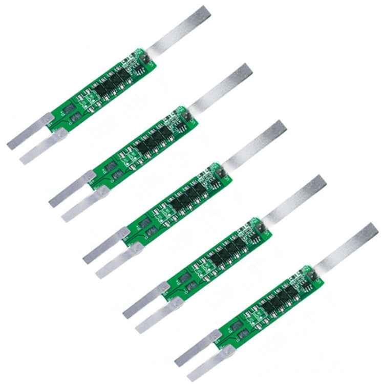 5pcs 7.4V Plus Nickel Long Strip Lithium Battery Protection Board 6A Overcurrent Battery Protection Board, 7.4V 6A