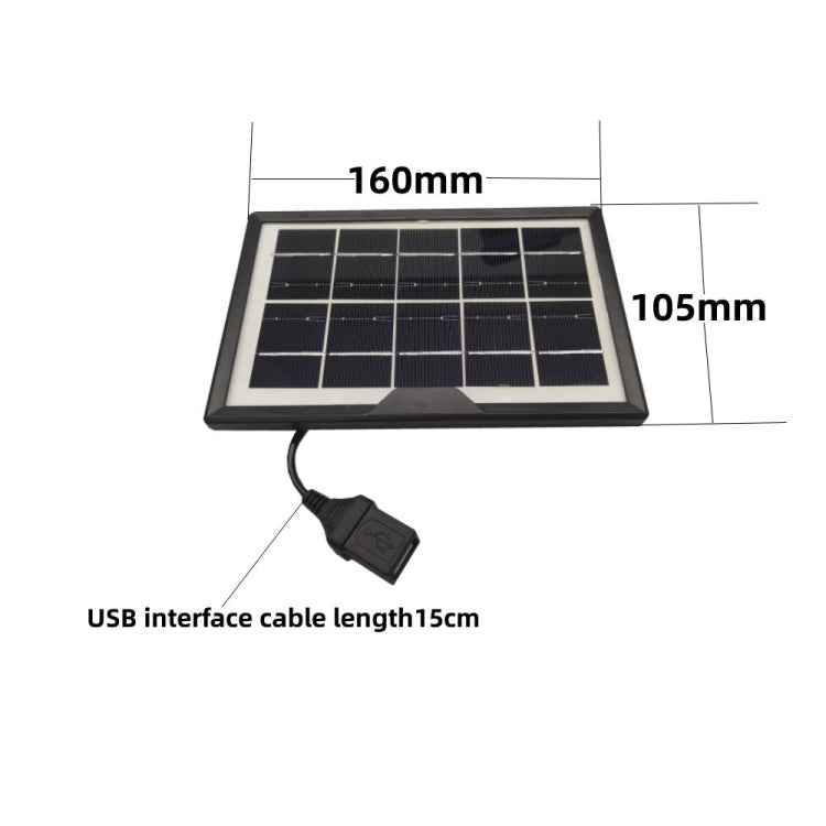 Small Table Lamp Flashlight With USB Female Head 5V/1.8W Solar Panel, Solar Panel