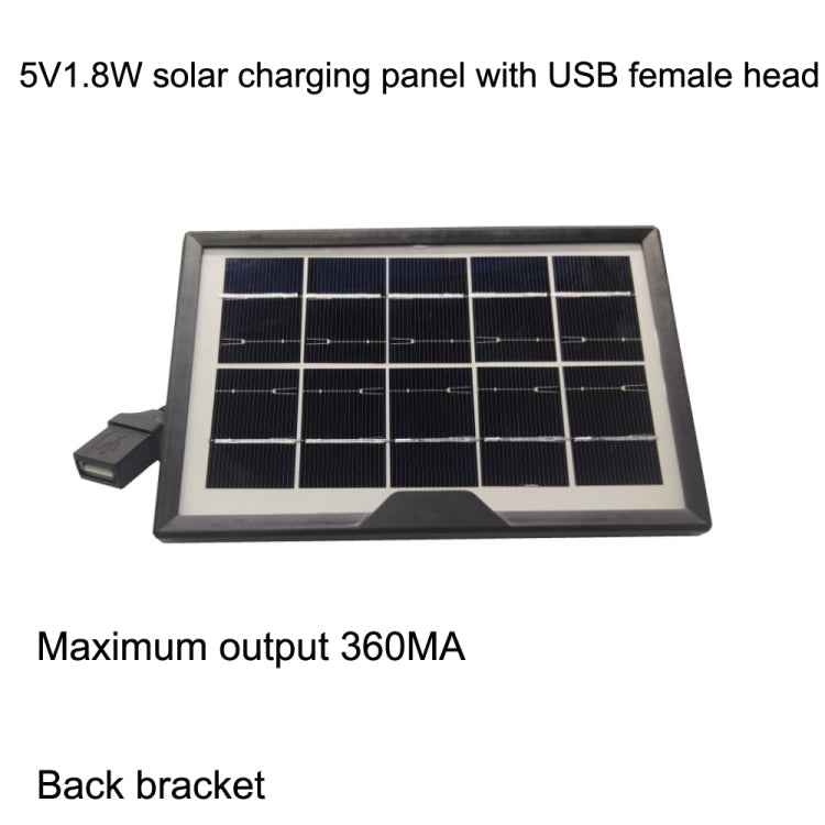 Small Table Lamp Flashlight With USB Female Head 5V/1.8W Solar Panel, Solar Panel