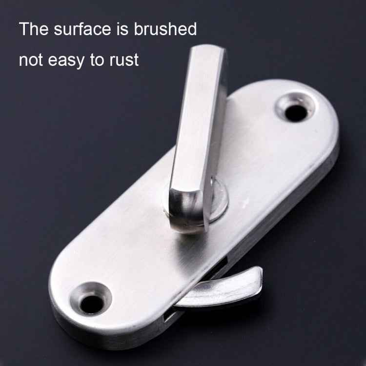 90 Degrees Right Angle Migration Door Hook Lock, 304 Stainless Steel Slot, Zinc Alloy Slot-free, Zinc Alloy Slot-free / Punching