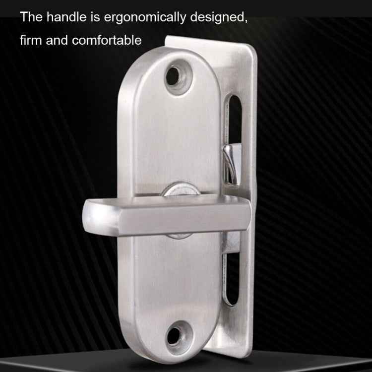 90 Degrees Right Angle Migration Door Hook Lock, 304 Stainless Steel Slot, Zinc Alloy Slot-free, Zinc Alloy Slot-free / Punching