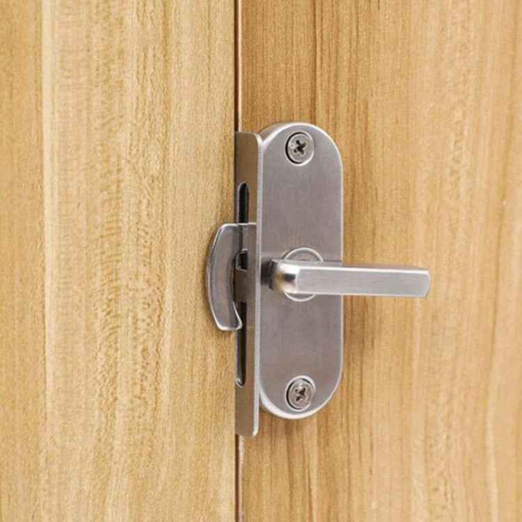 90 Degrees Right Angle Migration Door Hook Lock, 304 Stainless Steel Slot, Zinc Alloy Slot-free, Zinc Alloy Slot-free / Punching