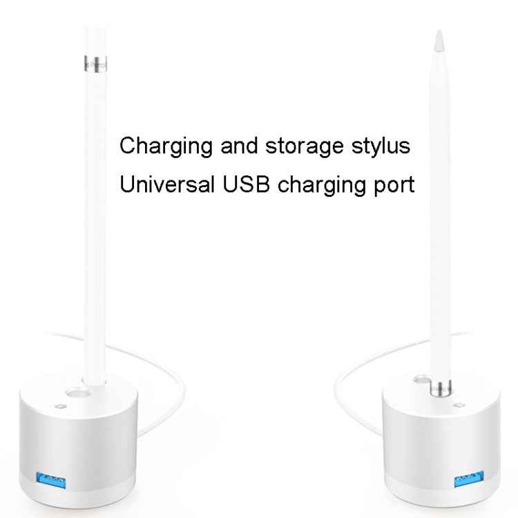 For Apple Pencil 1 USB Charging Adapter Metal Base With LED Indicator