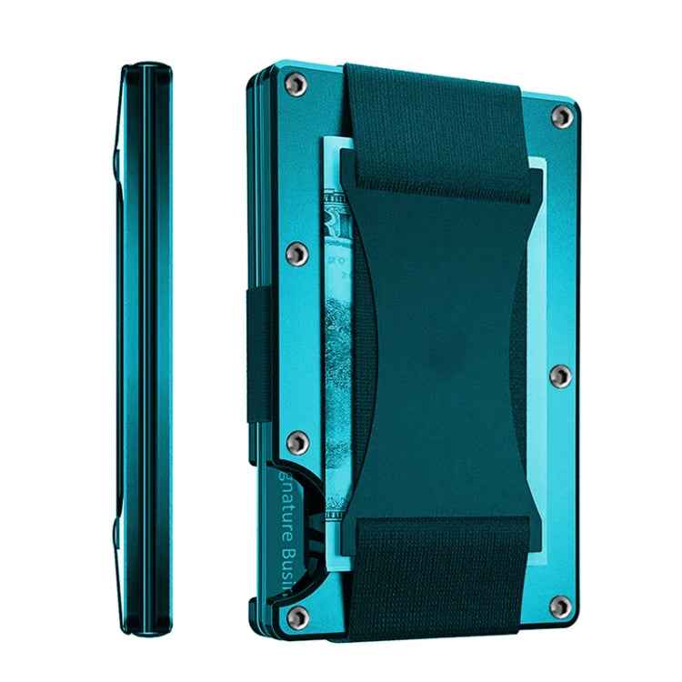 Credit Card Holder Wallets RFID Blocking Slim Metal Card Clip, Black, Grey, Royal Blue, Army Green, Dark Green, Coffee, Fluorescent Green, Carbon Fiber Pattern, Real Carbon Fiber (Light), Real Carbon Fiber (Matte), Red, Blue, Orange, Rainbow           ...